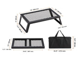 Folding Campfire Grill Portable Camping Fire Pit Steel Outdoor BBQ Picnic V952-ZDYYKJZDG18120J5TV0