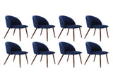 Levede 8x Dining Chairs Seat French Navy CH1037-2-NVX4