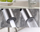 2023 Matte Black Pull out Kitchen tap Solid stainless steel PVD plated V549-BLACKPULLNEW4