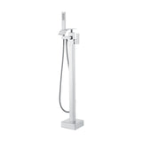 VEVOR Freestanding Bathtub Faucet, Floor Mount, Freestanding Tub Filler, Shower Mixer Taps, Two V952-PBKSLTPGGSFXY1TTZV0