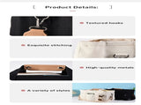 Black Large Capacity Multi-Compartment Tote Bag - Stylish and Versatile for Women, Ideal for V888-ELOSUNG17064