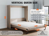Murphy Bed Kit, Queen Size, Vertical Deluxe DIY Wall Bed Mechanical Hardware Kit, Pneumatic Lever V952-MFCZDJGQDGZFZSYYDV0