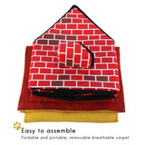 Portable Cat Puppy Home Red Brick Pet Dog House Warm And Cozy Cat Bed Dog Kennel House V1294-YM0717-10146720