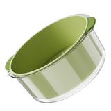 Double Layer Drain Basket Separate Design Foldable Fruit Vegetable Wash Storage Basket for Kitchen V1294-YM0901-3117230433211