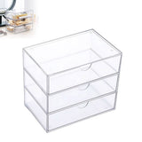 1-3PC Vanity Organizer Compact Storage Drawers Set for Cosmetics Dental Supplies Bathroom Dorm V1369-AZ3-W-15215