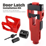 Door Lock and Latch Installation Tool Kit with Hole Saw, Mortise Template and Chisel Guide for V1341-ZY-ZYAEAY3R-BLUE