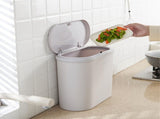Bathroom Trash Can Multipurpose Large Capacity Modern Nordic Style Kitchen Garbage Can with Press V1294-YM0901-3117230412011