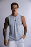 HARD HITTERS MEN'S CREW COTTON TANK STEEL BLUE LARGE V697-MENS-CREW-COTTON-TANK-STEEL-BLUE-LARGE