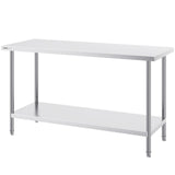 Stainless Steel Work Prep Table Commercial Worktable Food Prep 24x60x34in V952-CFBXGGZTLCWJPPGVSV0
