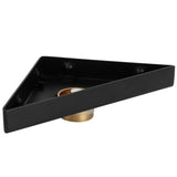 Floor Drain Set Thicken 304 Stainless Steel Concealed Triangular Sink Drain for Bathroom Black V1294-YM0718-3112210003011