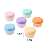 6Pcs 2Oz Small Containers With Lids,Reusable Plastic Storage Jars For Snack And Puree, Salad V1189-LWWAL-20260401-06672