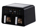 Spector 12L Dual Basket Air Fryer Electric Digital Touchscreen Oil Free Family FR1009-BK-AU