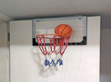 Indoor Mini Basketball Hoop Set Door Mounted Backboard Kit with Ring & Ball V63-954191