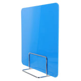 Portable Blue Desk Privacy Folders with Self Standing Protective Shield V1366-AZ2-W-12141