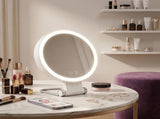 Dual-Sided LED Makeup Mirror with 1X & 30X Magnification, 3 Color Temperature Lights, Touch V1107-CS-ZDSMHZJ