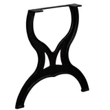 Dining Table Legs 2 Pcs X-frame Cast Iron 43_245432