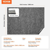 Rug Pad Without Slip Resistance, Protective Cushioning Carpet Pad, 8' x 10', 1/2"Thick, 100% Pure V952-BFHDTDSXPMFH8JOXYV0