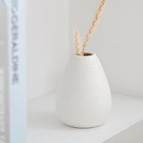 4PCS White Ceramic Vase Rustic Farmhouse Table Vases Living Room Kitchen Bedroom Decoration V1294-YM0901-240510HL01-1
