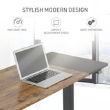 Fortia Sit To Stand Up Standing Desk, 140x60cm, 72-118cm Electric Height Adjustable, 70kg Rated, Oak V219-ADKSSTFOBRBK4SA