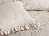 100% Cotton Embossed Ivory Haven Coverlet Bedspread Set V745-MMPAC061121Q13U