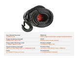 Synthetic Winch Rope, 12.7 mm x 28 m, 142.3 kN, Synthetic Winch Line Cable Rope with Protective V952-HCJPSJYX12IN5PYEKV0
