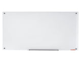 Magnetic Glass Whiteboard, Dry Erase Board 36"x24", Wall-Mounted Large White Glassboard Frameless, V952-CXGCBLBGHBL3CGGHBV0