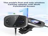 Wireless CarPlay Adapter with 1.6" Multi-Functional Screen, Car Diffuser & 360 Vent Clip V888-ELOSUNG35862
