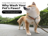 USB Rechargeable Electric Pet Paw Washer Cup Automatic Dog Foot Cleaner with Soft Silicone V1341-ZY-62NMEB9G-WHITE