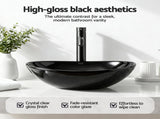 Cefito Bathroom Basin Ceramic Vanity Sink Hand Wash Bowl 41x34cm CB-005-BK1