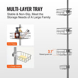 39" to 125" High Shower Corner Caddy Tension Pole Rust-Proof Tension Pole V952-SCTPYSBXGKKSAY5U6V0