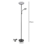 Emitto Modern Floor Lamp 2-in-1 Adjustable Reading Light Remote Control Timer LI0583-AU