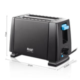 Electric Slice Toaster, toastie, sandwich maker Fast Efficient Toasting Breakfast V612-RAF_TOASTER