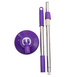Purple Stainless Steel Mop Replacement Pole for Home Use Rotating Handle V1192-AZ-W-32873