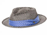 Goorin Brothers Straw Hat Light Sturdy Vented Trilby Sun Summer Fedora - Grey V563-GOORIN-600-9538-GRY-M