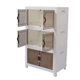 Collapsible Stackable Storage Bins Dustproof Folding Storage Bins Organizer with Lids 4 Moveable V1294-YM0901-3116230015513