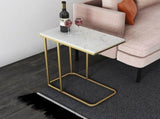 Heavy-Duty C-Shaped End Table with Storage V767-JJ-XZ197