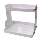 Desktop Storage Rack Double Layer Space Saving Multifunctional Desk Organizer for Dormitory Office V1294-YM0901-3117230318412
