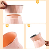 Dog Bowl Raised Cat Food Water Bowls with Detachable Elevated Stand Pet Stainless Steel Feeder Bowl V1189-WXFWAL-20260319-00714