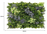 Vivid Purple and Green Moss Panel UV Resistant 100cm x 100cm V637-DP1225254