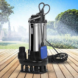 Giantz 2000W Submersible Dirty Water Pump Bore Tank Well Steel Automatic PUMP-SUBM-28-BK