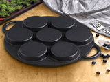 SOGA 31.5cm Cast Iron Takoyaki Fry Pan Octopus Balls Maker 7 Hole Cavities Grill Mold ZPAI011