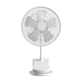 Clip On Fan Portable Rechargeable 720&deg Rotation Quiet Stroller Fan Sturdy Clamp Mini Desk Fan for V1294-YM0523-10344433