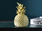 L Size Gold Pineapple Ornament Resin Artificial Pineapple Figurine Stature for Living Room Bedroom V1294-YM0901-210303ZB06-3