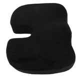 Office Chair Cushions Polyester Black Non Slip Bottom Comfortable Chair Pad for Computer Desk V1294-YM0901-3111230253311