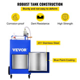 VEVOR 114L Fuel Caddy, Gas Storage Tank & 4 Wheels, with Manuel Transfer Pump, Gasoline Diesel Fuel V952-SYJYCLSGJL4303U9BV0
