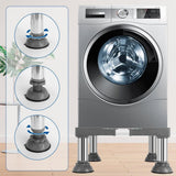 Washing machine base with vibration-damping legs, strong load-bearing, non-slip, practical, 21-24cm V1188-MS-325-0198
