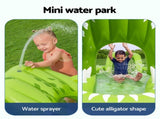 Bestway Inflatable Alligator Kids Play Pool with Slide 234cmx163cm Green BW-POOL-PLAY-53169