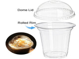 432x 14oz Premium Plastic Clear Cups BPA Free - with Dome Lids V563-CP1411-24L-1BOX