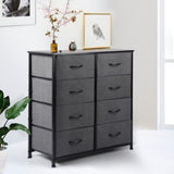 Levede Storage Cabinet Tower Chest Dark Grey CH1049-DG
