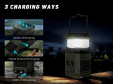 AM FM radio, NOAA weather alert radio, hand crank emergency radio, solar camping light, Bluetooth V1102-132-62617-GRN-HIGH-ENDCONFIGURATION